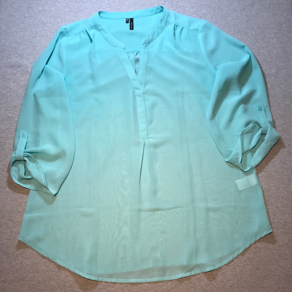 Maurices 3/4 Sleeve Chiffon Blouse